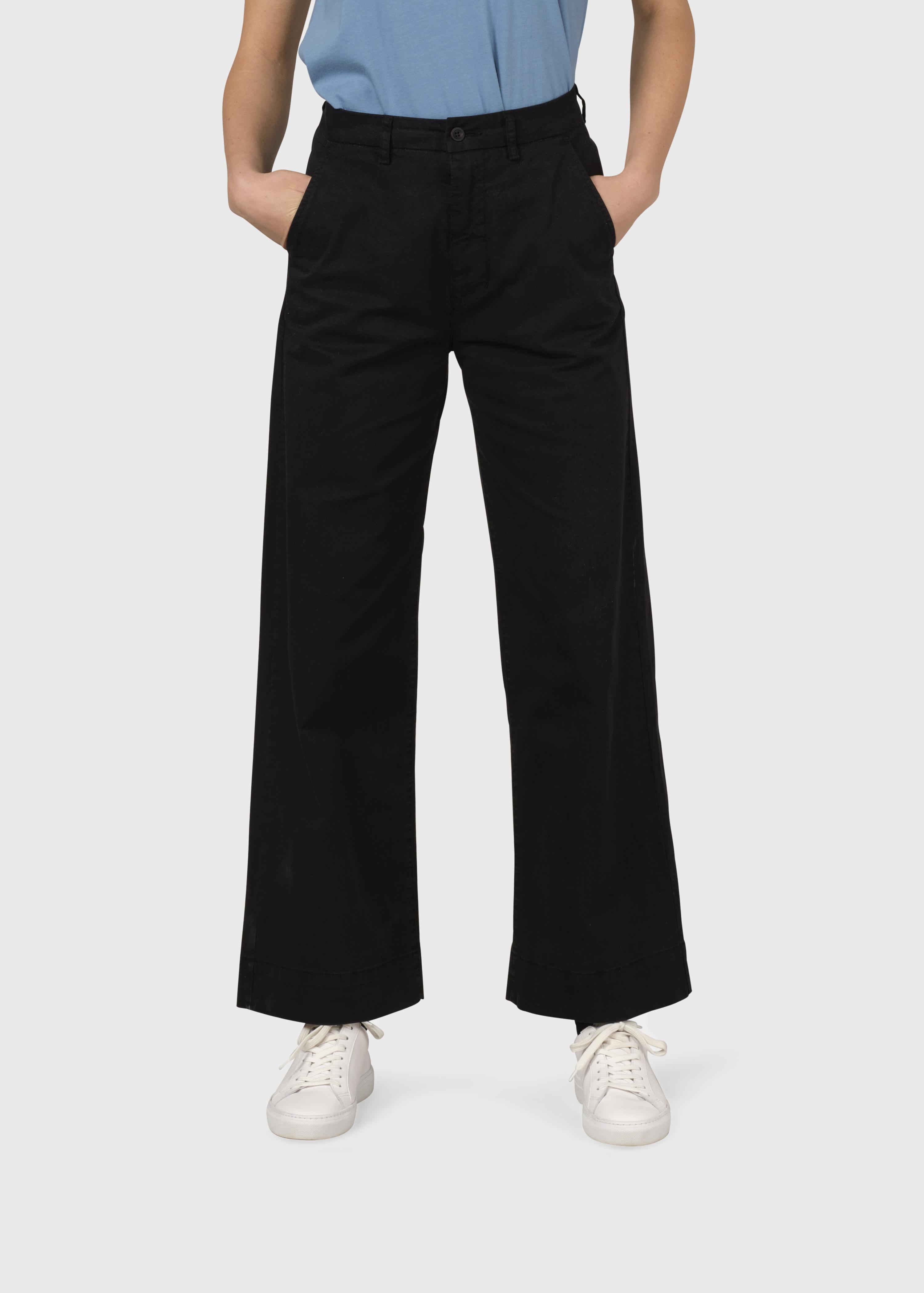 Klitmøller Lydia Pants Black Damen High Waist Hose schwarz